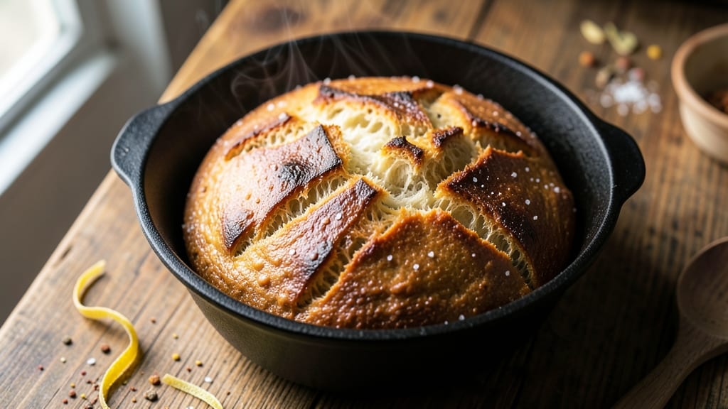 Artisanal Dutch Oven Bread Recipe: Crusty Crown and Pillowy Crumb Magic
