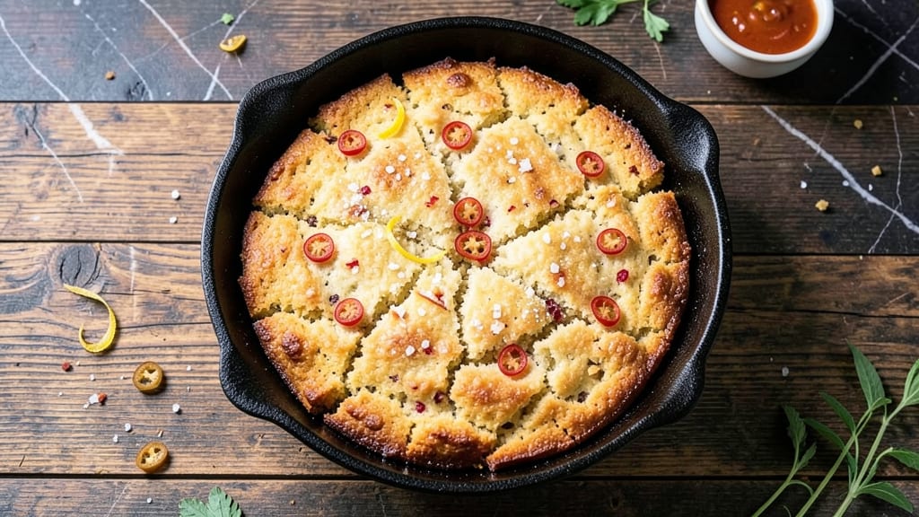 Air Fry Cornbread Recipe: Crispy Crust With Moist, Jalapeño-Kissed Centers
