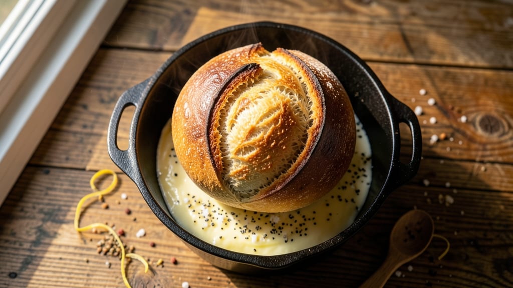 Active Dry Yeast Dutch Oven Bread Recipe: Crusty Crown With Pillowy Crumb in One Bake