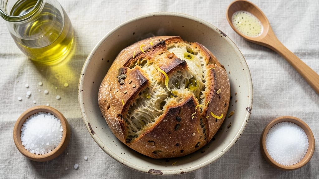 Artisan Olive Oil Bread Recipe: Golden Crust With Olive-Infused Pillowy Crumb