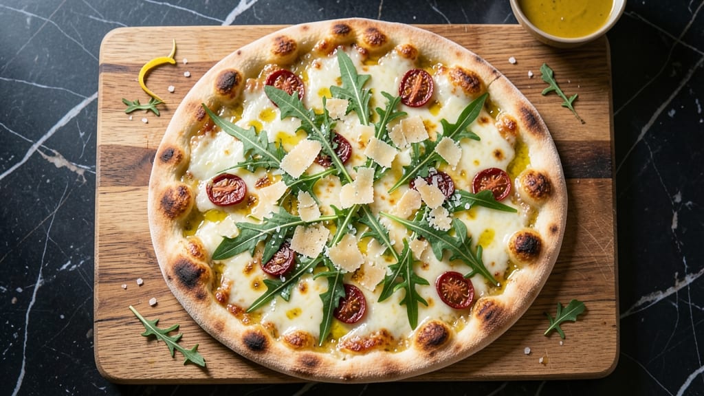 Arugula Flatbread Pizza Recipe: Peppery Greens and Melty Cheese in 15 Minutes