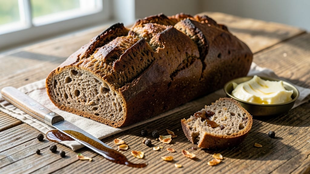 Artisan Pumpernickel Bread Recipe: Deep Molasses Swirls and Crusty Crunch