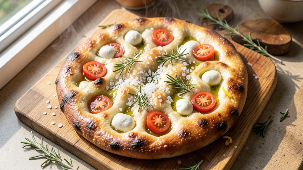 Amazing Focaccia Bread Recipe: Olive Oil-Poached Crust With Herby Pillows