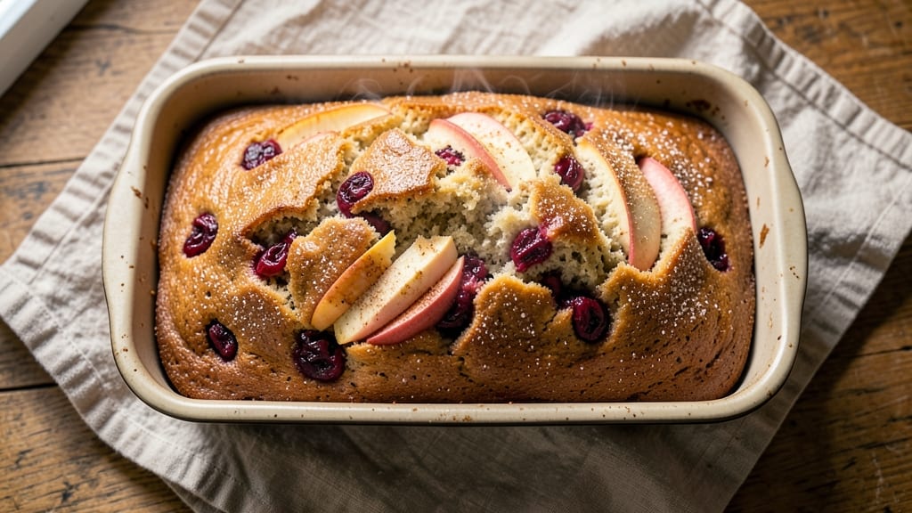 Apple Cranberry Quick Bread Recipe: Moist Crumb With Spiced Fruit Swirls