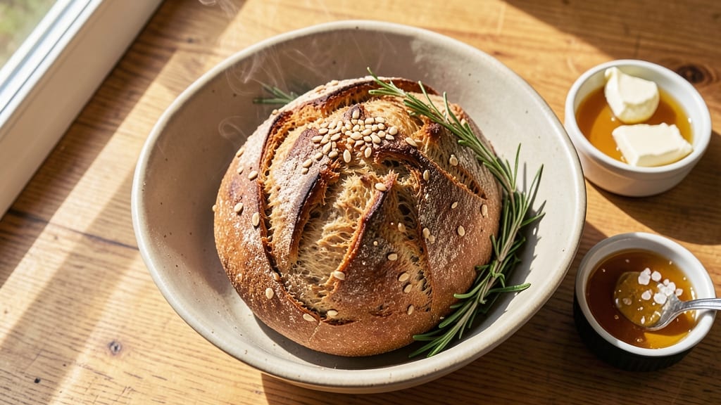 1 Loaf Whole Wheat Bread Recipe: No-Knead Rise for Dense, Nutty Crust