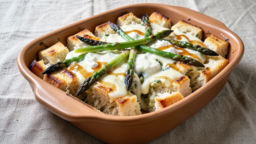 Asparagus Bread Pudding Recipe: Savory Twist on Classic Comfort