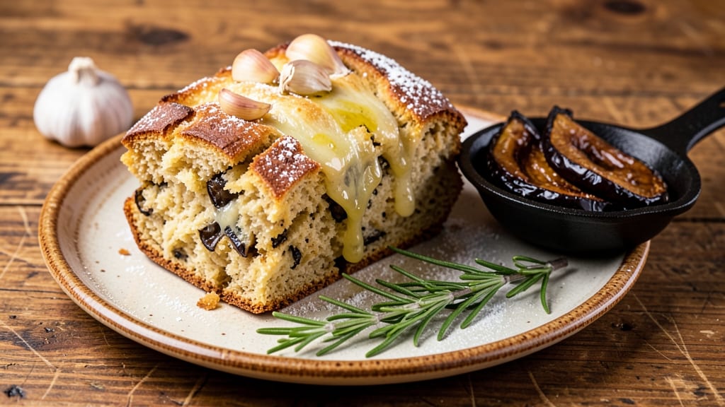 Aubergine, Kitchen Cheese, and Bread Recipe: Charred Eggplant Stuffed with Melty Cheese Crust