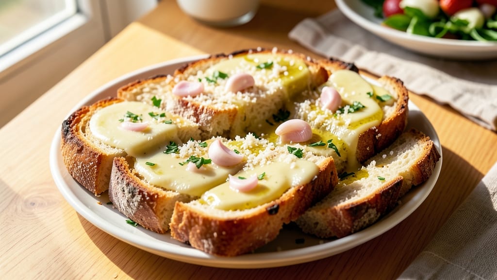 Authentic Italian Garlic Bread Recipe: Crispy Parmesan Crust With Buttery Pulls