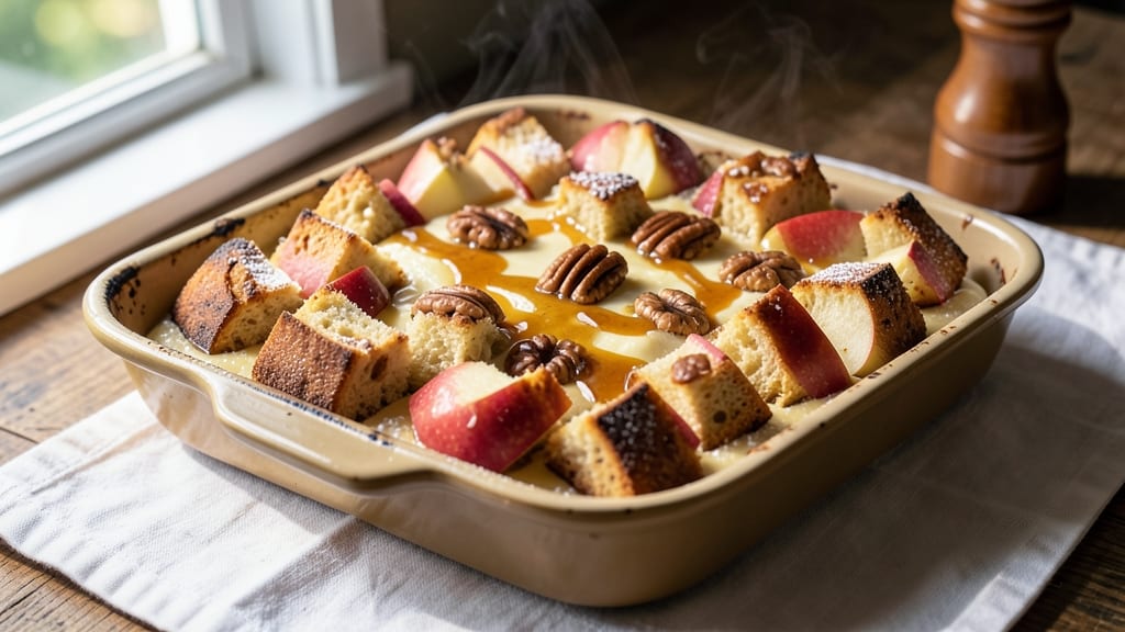 Apple Pecan Bread Pudding Recipe: Warm Spiced Apple and Crunchy Pecan Bliss