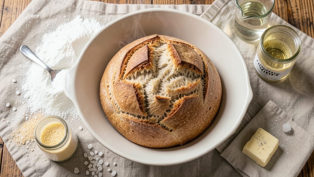 4-Hour Bread Recipe: Hands-Off Rise to Crusty, Golden Crunch