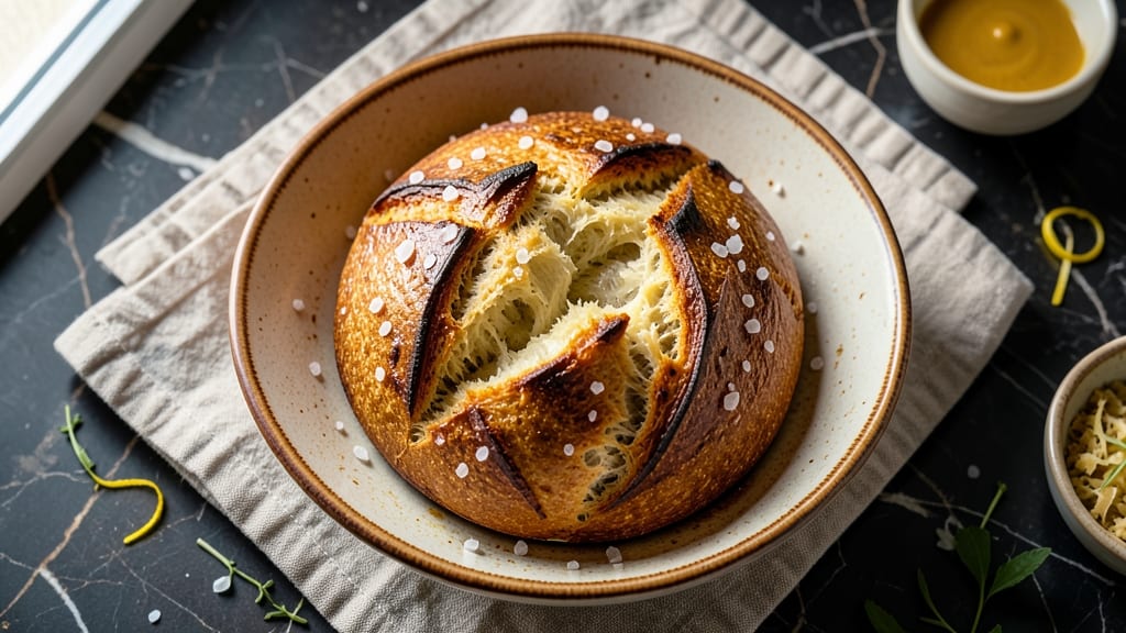 Artisan Sourdough Bread Bowl Recipe: Hollowed Loaf for Hearty Soups and Stews