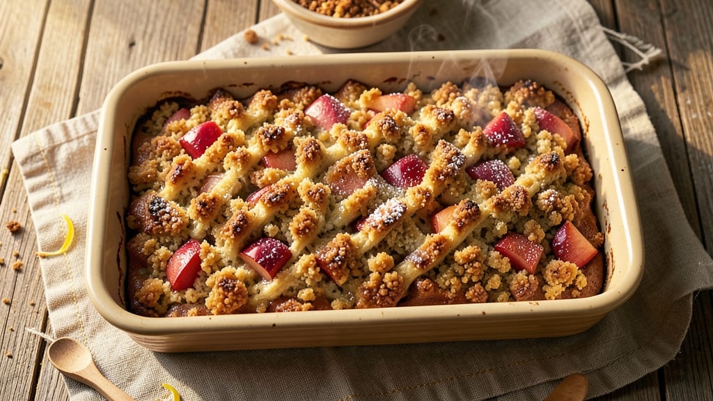 Apple Bread Recipe With Streusel Topping: Warm Spice Streusel Crown Over Moist Apple Swirls