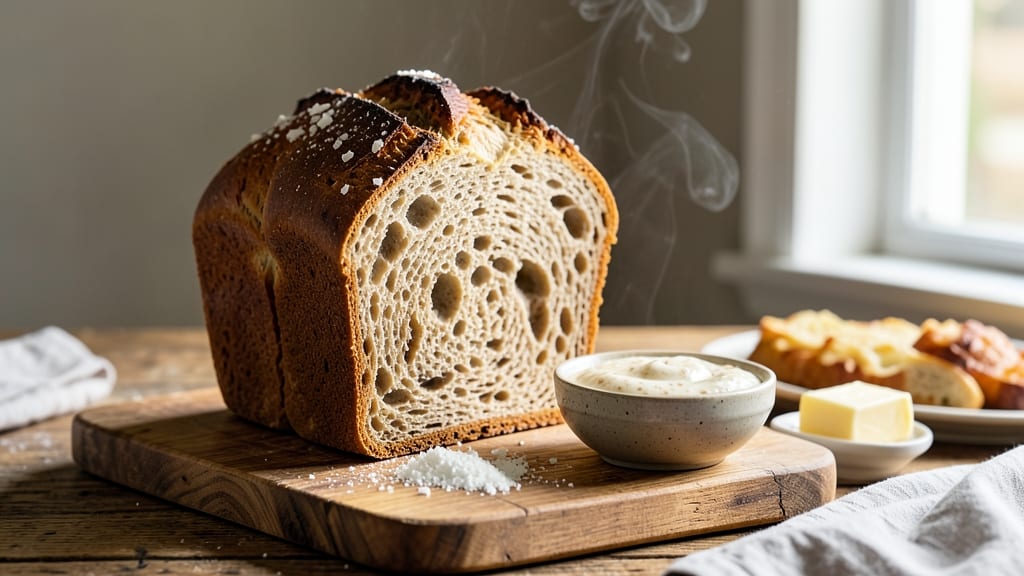 All-Purpose Flour Sourdough Sandwich Bread Recipe: Crusty Exterior, Soft Interior Without Kneading