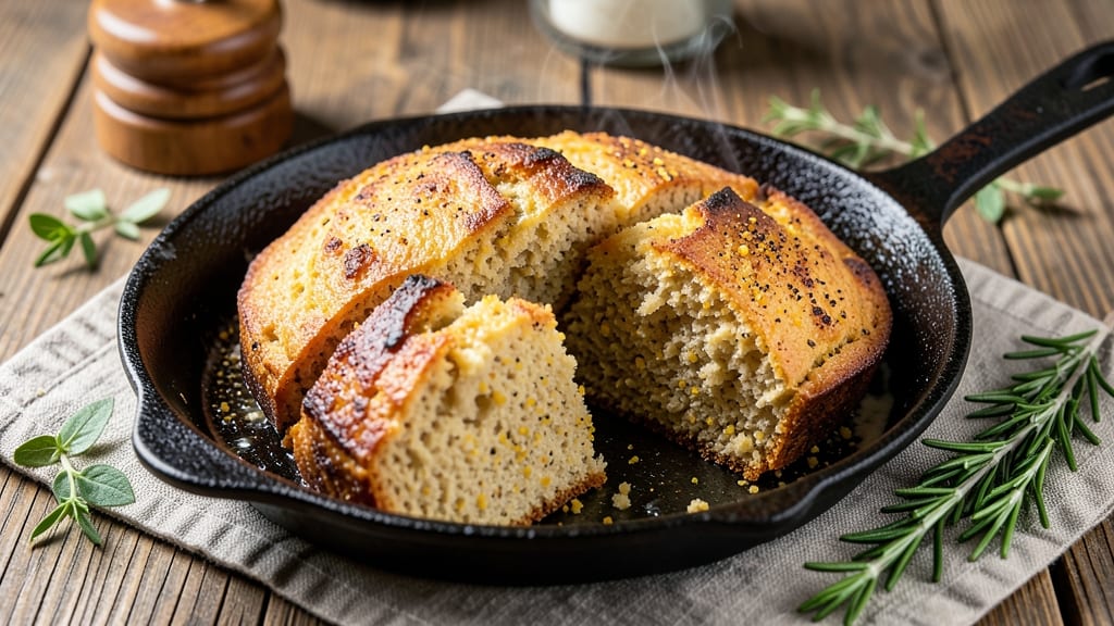 Amish Corn Bread Recipe: Crusty Crown With Vanilla Walnut Swirls